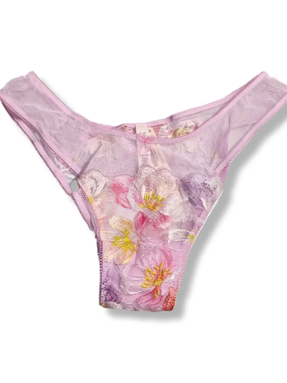 Victoria's Secret Light Pink Floral Lace Thong